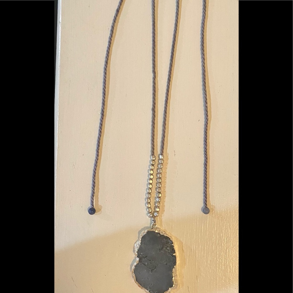 Women's Chico's Adjustable Blue & Silver necklace
